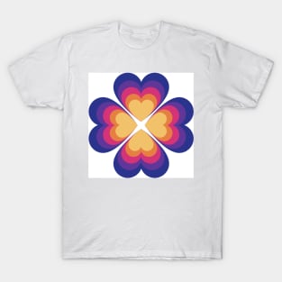 Bi sunset clover hearts T-Shirt